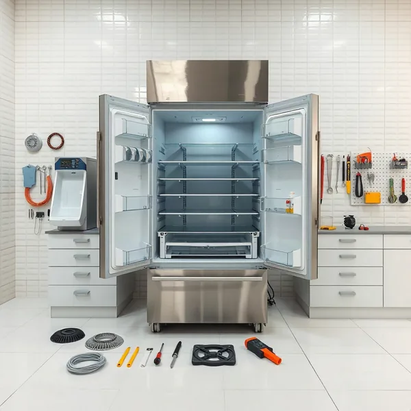 Professional تصليح فريزر الثلاجة in دبي carried out by a licensed technician